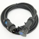 15M Stealth Series 16Amp Male - Female C-Form Power Lead