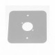D/Plate Single S/Grey punched for 1 x  XLR Rounded Corners 81511-RCS
