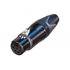 XLR 6 Pin Female Cable Bk/Shell G/Con NC6FXX-B Neutrik